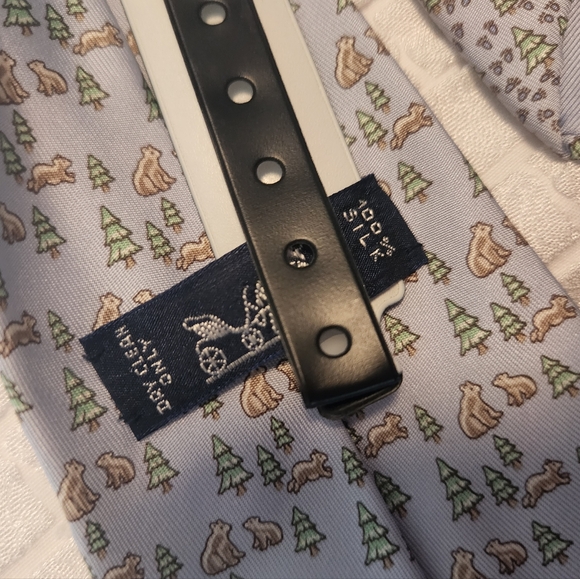 NWT Hermès Mens Silk Christmas Bears Holidsy Tie - Picture 3 of 10